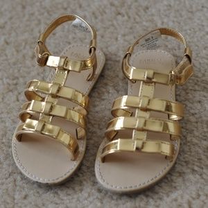 Gymboree gold girls sandals